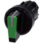 SIEMENS - Selettore, illuminabile, 22 mm, rotondo, in plastica, colore verde 3SU10022BP400AA0