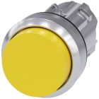 SIEMENS - Pulsante, 22 mm, rotondo, in metallo lucido, colore giallo, bottone
