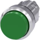 SIEMENS - Pulsante, 22 mm, rotondo, in metallo lucido, colore verde, bottone