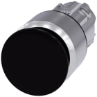 SIEMENS - Pulsante a fungo, 22 mm, rotondo, in metallo lucido, colore nero, 30 mm