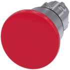 SIEMENS - Pulsante a fungo, 22 mm, rotondo, in metallo lucido, colore rosso