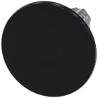 SIEMENS - Pulsante a fungo, 22 mm, rotondo, in metallo lucido, colore nero, 60 mm
