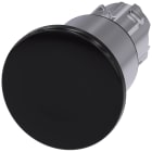 SIEMENS - Pulsante, 22 mm, rotondo, in metallo lucido, colore nero