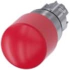 SIEMENS - Pulsante a fungo di ARRESTO DI EMERGENZA, 22 mm, rotondo, in metallo lucido, colore rosso, 30 mm
