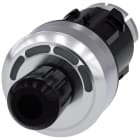 SIEMENS - Selettore a chiave ID, 22 mm, rotondo, in metallo lucido, nero, RFID, O-I-II-III