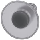 SIEMENS - Pulsante a fungo, illuminato, 22 mm, rotondo, in metallo lucido, trasparente, 60 mm