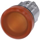 SIEMENS - Indicatore luminoso, 22 mm, rotondo, in metallo lucido, colore ambra, gemma, liscia