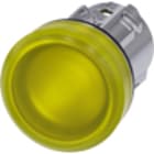 SIEMENS - Indicatore luminoso, 22 mm, rotondo, in metallo lucido, colore giallo, gemma, liscia