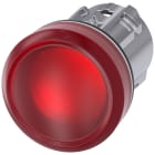 SIEMENS - Indicatore luminoso, 22 mm, rotondo, in metallo, lucido, rosso, gemma liscia