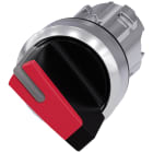SIEMENS - Selettore, illuminabile, 22 mm, rotondo, in metallo lucido, colore rosso