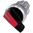 SIEMENS - Selettore, illuminabile, 22 mm, rotondo, in metallo lucido, colore rosso 3SU10522CF200AA0