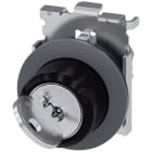 SIEMENS - Selettore a chiave RONIS, 30 mm, rotondo, in metallo opaco, estrazione chiave O