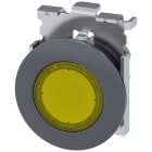 SIEMENS - Pulsante, illuminato, 30 mm, rotondo, in metallo opaco, colore giallo