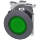 SIEMENS - Pulsante, illuminato, 30 mm, rotondo, in metallo opaco, colore verde