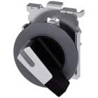 SIEMENS - Selettore, illuminabile, 30 mm, rotondo, in metallo opaco, bianco
