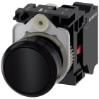 SIEMENS - Pulsante, 22 mm, rotondo, in plastica, colore nero, bottone, 1NC 3SU11000AB103CA0
