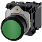 SIEMENS - Pulsante, 22 mm, rotondo, in plastica, colore verde, bottone, 1NO