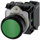 SIEMENS - Pulsante, 22 mm, rotondo, in plastica, colore verde, bottone, 1NO 3SU11000AB403BA0
