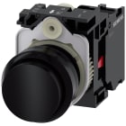 SIEMENS - Pulsante, 22 mm, rotondo, in plastica, colore nero, bottone, 1NC 3SU11000BB101CA0