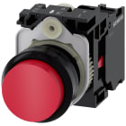 SIEMENS - Pulsante, 22 mm, rotondo, in plastica, colore rosso, bottone, 1NC