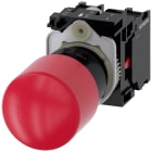 SIEMENS - Pulsante a fungo di ARRESTO DI EMERGENZA, 22 mm, rotondo, in plastica, colore rosso, 1NC, 1NC 3SU11001GB201PA0