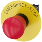 SIEMENS - Pulsante a fungo di ARRESTO DI EMERGENZA, 22 mm, rotondo, in plastica, colore rosso, 1NC