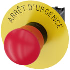 SIEMENS - Pulsante a fungo di ARRESTO DI EMERGENZA, 22 mm, rotondo, in plastica, colore rosso, 1NC