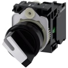 SIEMENS - Selettore, illuminabile, 22 mm, rotondo, in plastica, colore nero, bianco, 1NO 3SU11002BF601BA0