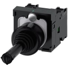SIEMENS - Manipolatore joystick, 22 mm, rotondo, in plastica, colore nero, orizzontale, 1NO, 1NO