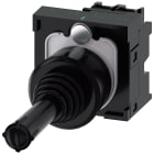 SIEMENS - Manipolatore joystick, 22 mm, rotondo, in plastica, colore nero, verticale, 1NO, 1NO 3SU11007AD101NA0