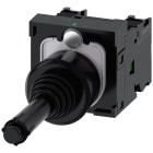 SIEMENS - Manipolatore joystick, 22 mm, rotondo, in plastica, colore nero, orizzontale, 1NO, 1NO