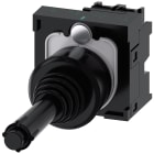 SIEMENS - Manipolatore joystick, 22 mm, rotondo, in plastica, colore nero, verticale, 1NO, 1NO 3SU11007BD101NA0