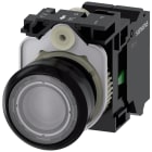 SIEMENS - Pulsante, illuminato, 22 mm, rotondo, in plastica, trasparente, 1NO, AC 110 V 3SU11030AB703BA0