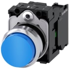 SIEMENS - Pulsante, 22 mm, rotondo, in metallo lucido, colore blu, bottone, 1NO 3SU11500BB501BA0