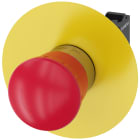 SIEMENS - Pulsante a fungo di ARRESTO DI EMERGENZA, 22 mm, rotondo, in metallo, colore rosso, 1NC, 1NC, morsetti a molla