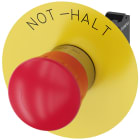 SIEMENS - Pulsante a fungo di ARRESTO DI EMERGENZA, 22 mm, rotondo, in metallo lucido, colore rosso, 1NC, 1NC