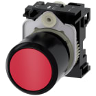 SIEMENS - Pulsante, 22 mm, rotondo, in plastica, colore rosso, bottone