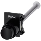 SIEMENS - Pulsante con corsa allungata (12 mm), 22 mm, rotondo, in plastica, nero