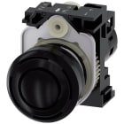SIEMENS - Segnalatore acustico, 22 mm, rotondo, in plastica, colore nero, suono continuo, 2,4 kHz, AC 230 V