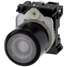 SIEMENS - Pulsante, illuminato, 22 mm, rotondo, in plastica, trasparente, bottone