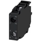 SIEMENS - Modulo di contatti, 1NO anticipato+1NC ritardato, contatti dorati, morsetti a vite
