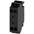 SIEMENS - Morsetto di supporto, colore nero, morsetti a molla, per fissaggio su piastra frontale 3SU14001DA103AA0