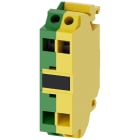 SIEMENS - Morsetto di supporto, colore verde/giallo, morsetti a molla, per fissaggio su piastra frontale 3SU14001DA433AA0
