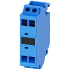 SIEMENS - Morsetto di supporto, colore blu, morsetti a molla, per fissaggio su piastra frontale 3SU14001DA503AA0