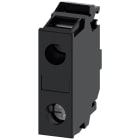SIEMENS - Morsetto di supporto, colore nero, morsetti a vite, per fissaggio sulla base 3SU14002DA101AA0