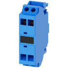 SIEMENS - Morsetto di supporto, colore blu, morsetti a molla, per fissaggio sulla base