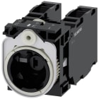 SIEMENS - Supporto per 3 moduli, 1NO+1NC, 1NO+1NC, modulo LED, colore verde, AC/DC 6 ... 24 V 3SU15011AG401LA0