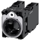 SIEMENS - Supporto per 3 moduli, in metallo, 1NO+1NC, 1NO+1NC