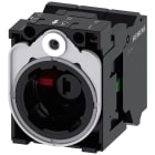 SIEMENS - Supporto per 3 moduli, in plastica/metallo, 1 NO, 1 NC, modulo LED, verde, AC/DC 24 V