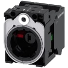 SIEMENS - Supporto per 3 moduli, in plastica/metallo, 1 NO, 1 NC, modulo LED, blu, AC/DC 24 V 3SU15511AB503MA0